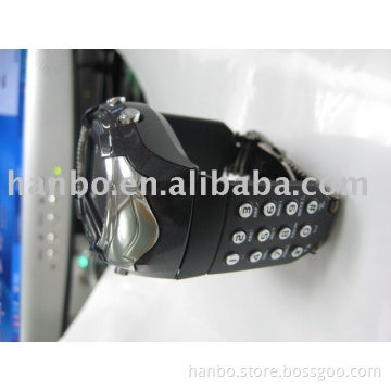 [super deal]HR-W2210 GSM fashion spots style watch cell phone with buttons